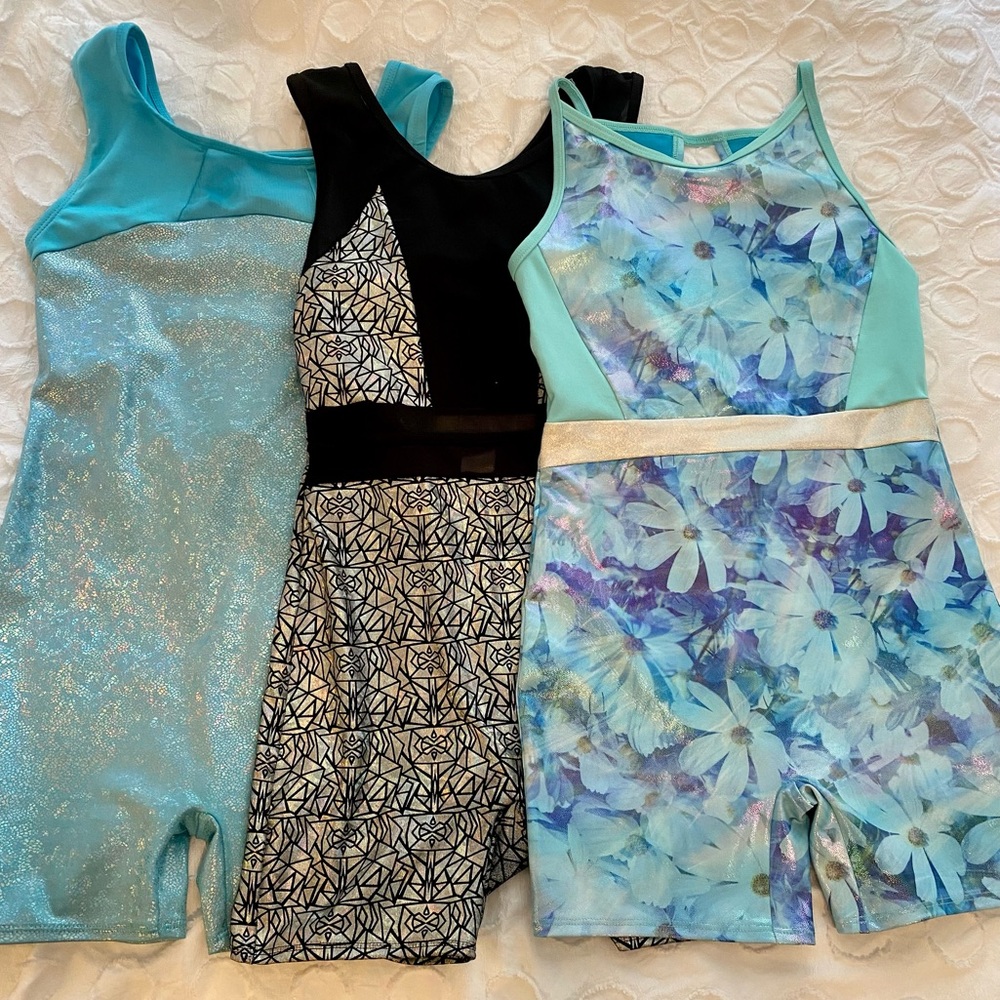 Girls gymnastics biketard (leotard) All Size Large